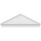 Ekena Millwork Peaked Cap Sunburst Architectural PVC Combination Pediment, 64"W x 22-7/8"H x 2-3/4"P (Pitch 6/12) PEDPC064X230PKC01 - alternate 6